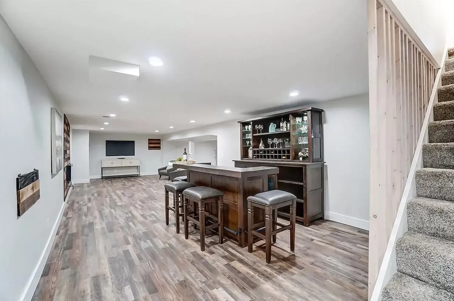 Finished Basement Living Space