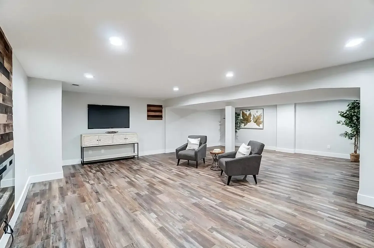 Finished Basement Living Space - Image 4